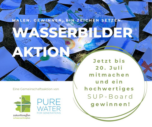 Flyer der Wasserbilder-Aktion